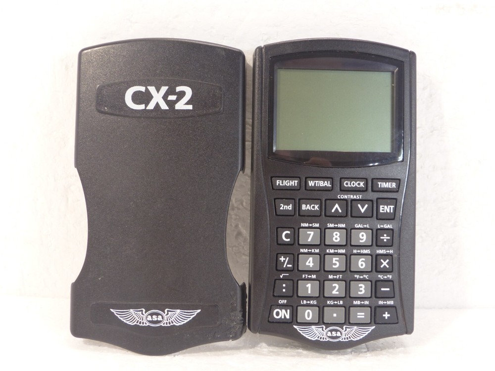Air Classics ASA CX-2 Flight Pathfinder Planning Computer & Calculator Black