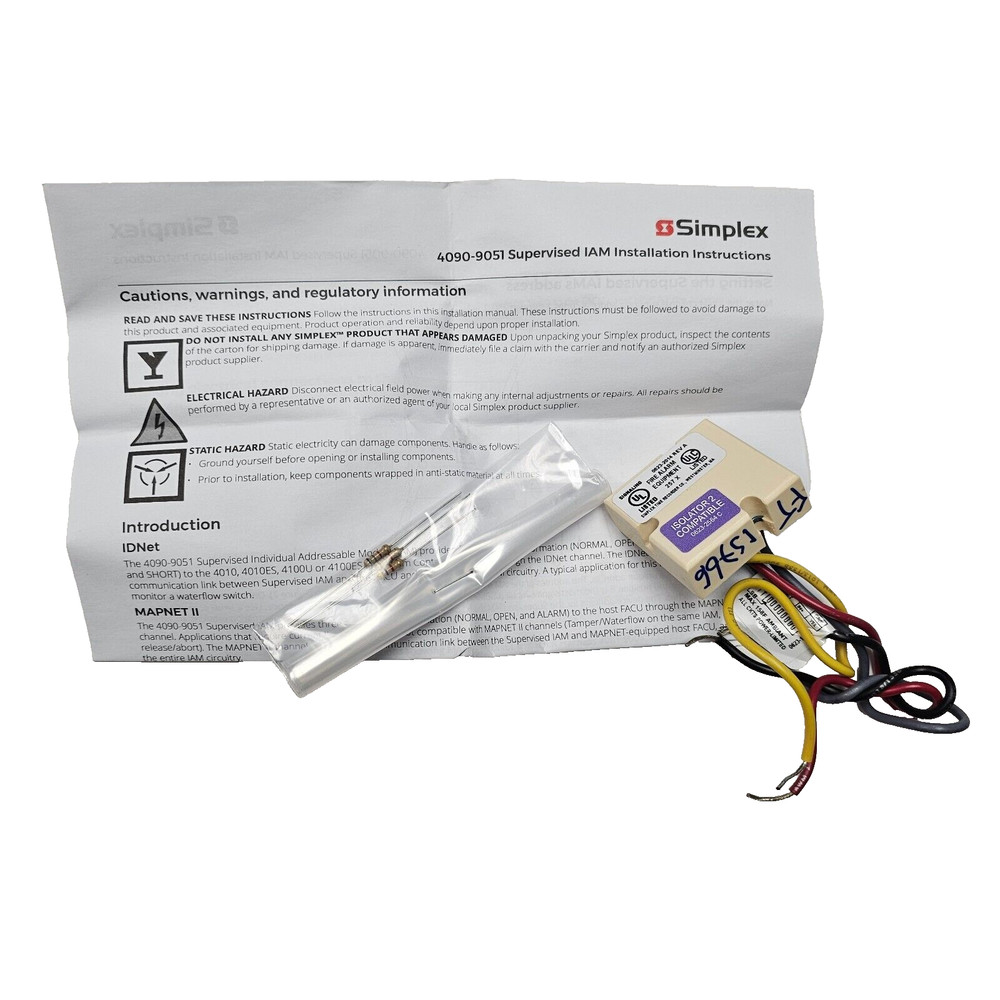 Simplex 4090-9051 Individual addressable Module NEW Sealed