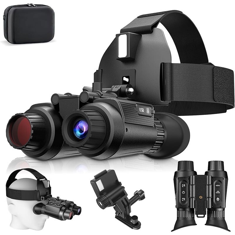 NV8310 Naked-eye 3D Head-mounted Binocular Device Dual 1.4" 390x390 TFT Screen