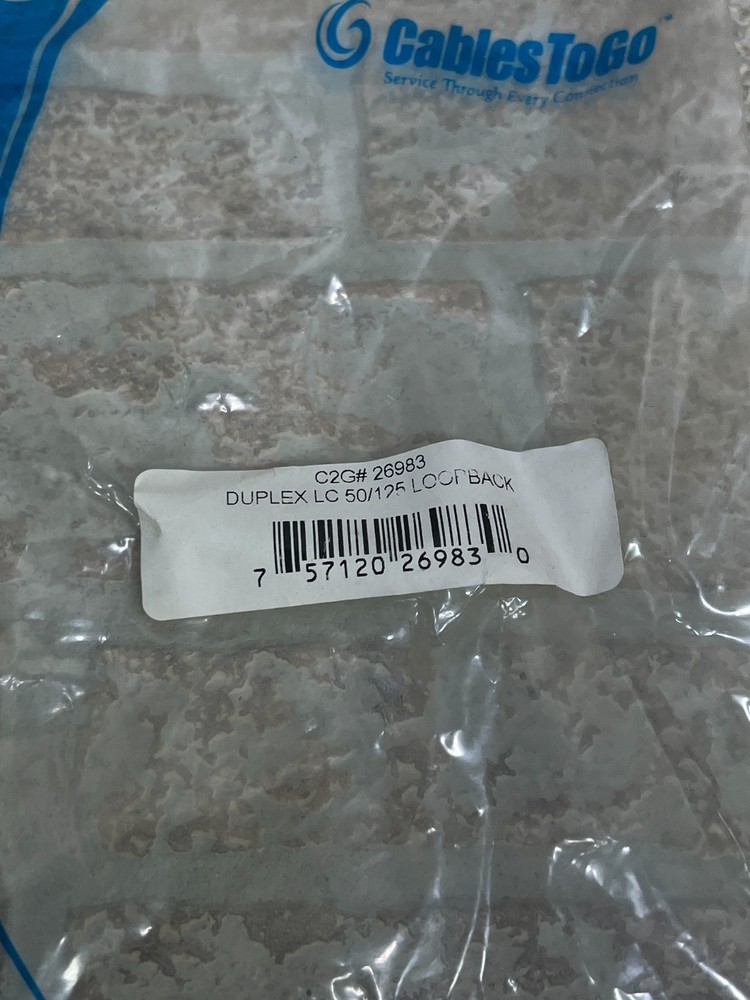 Duplex LC Loopback Tester Cable 50/125 Adapter Plug
