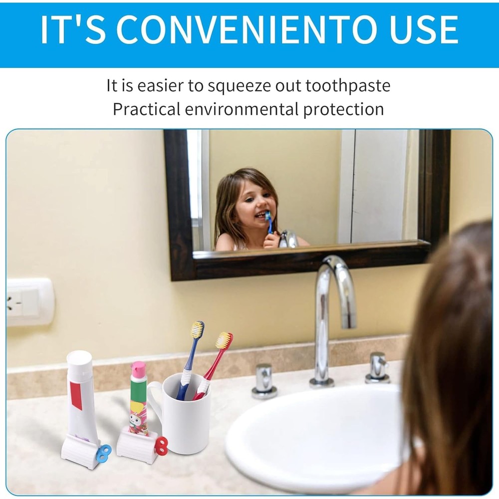 Rolling Tube Toothpaste Squeezer Toothpaste Seat Holder Stand for Bathroom