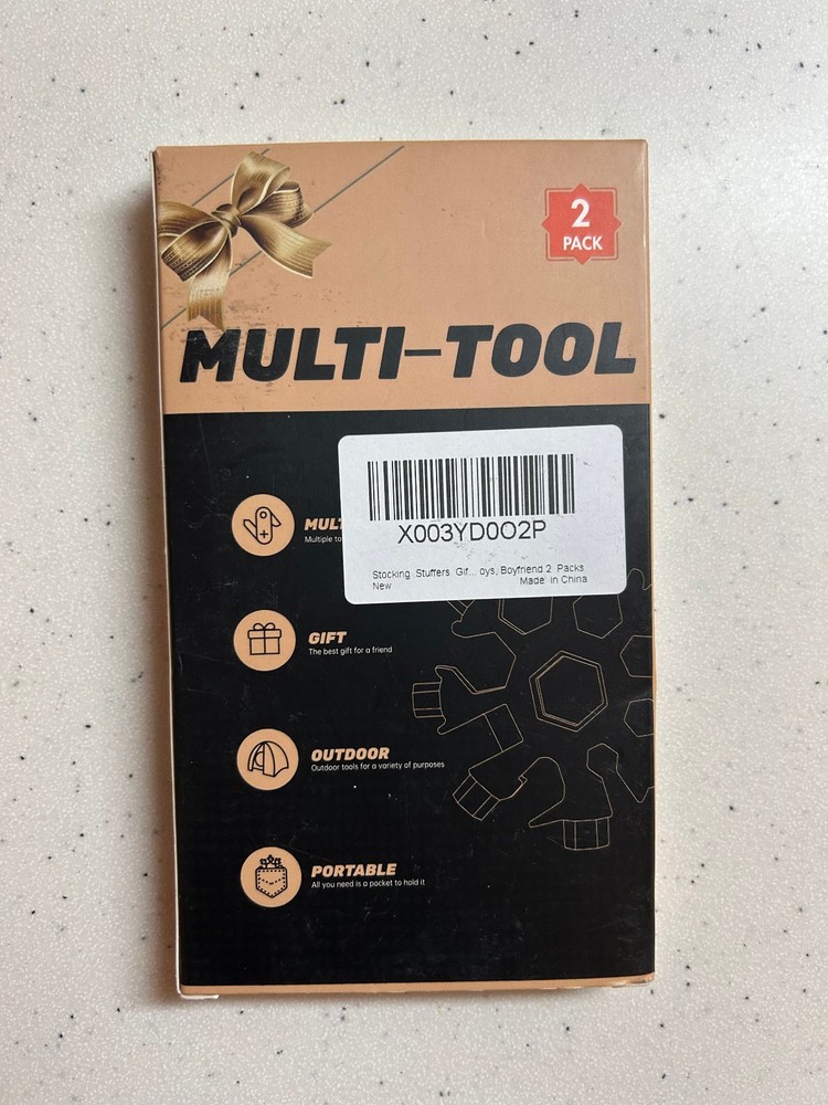 2 Pack 18 in 1 Snowflake Multi Tool Stocking Stuffers For Men