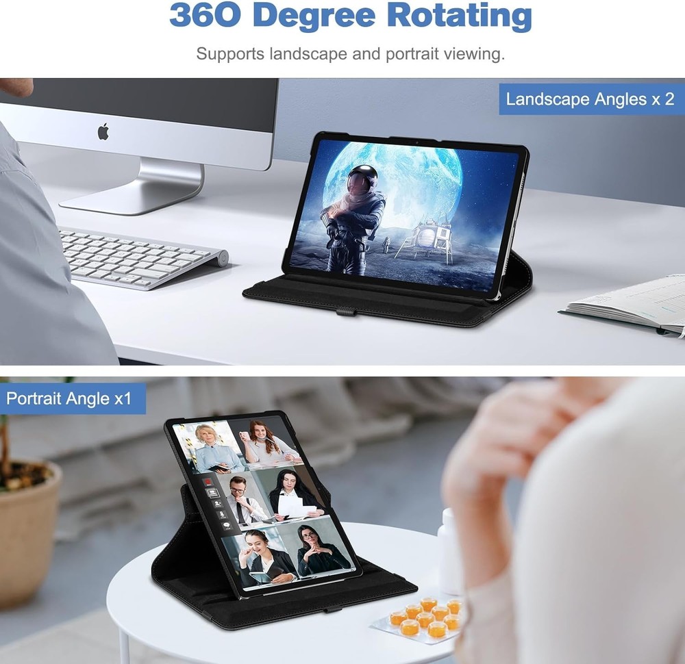 360 Rotating Case For Samsung Galaxy Tab A9 Plus 11" (2023) + Screen Protector