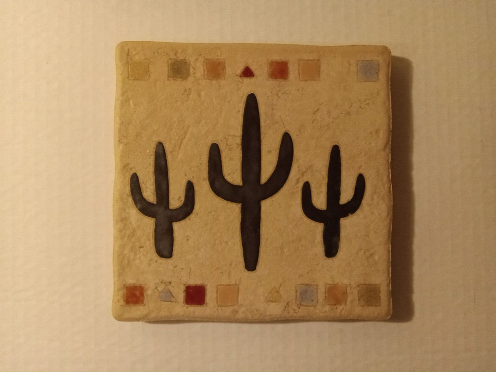 Masterworks Handcrafted Art Tile Ceramic Tile Trivet / Coaster