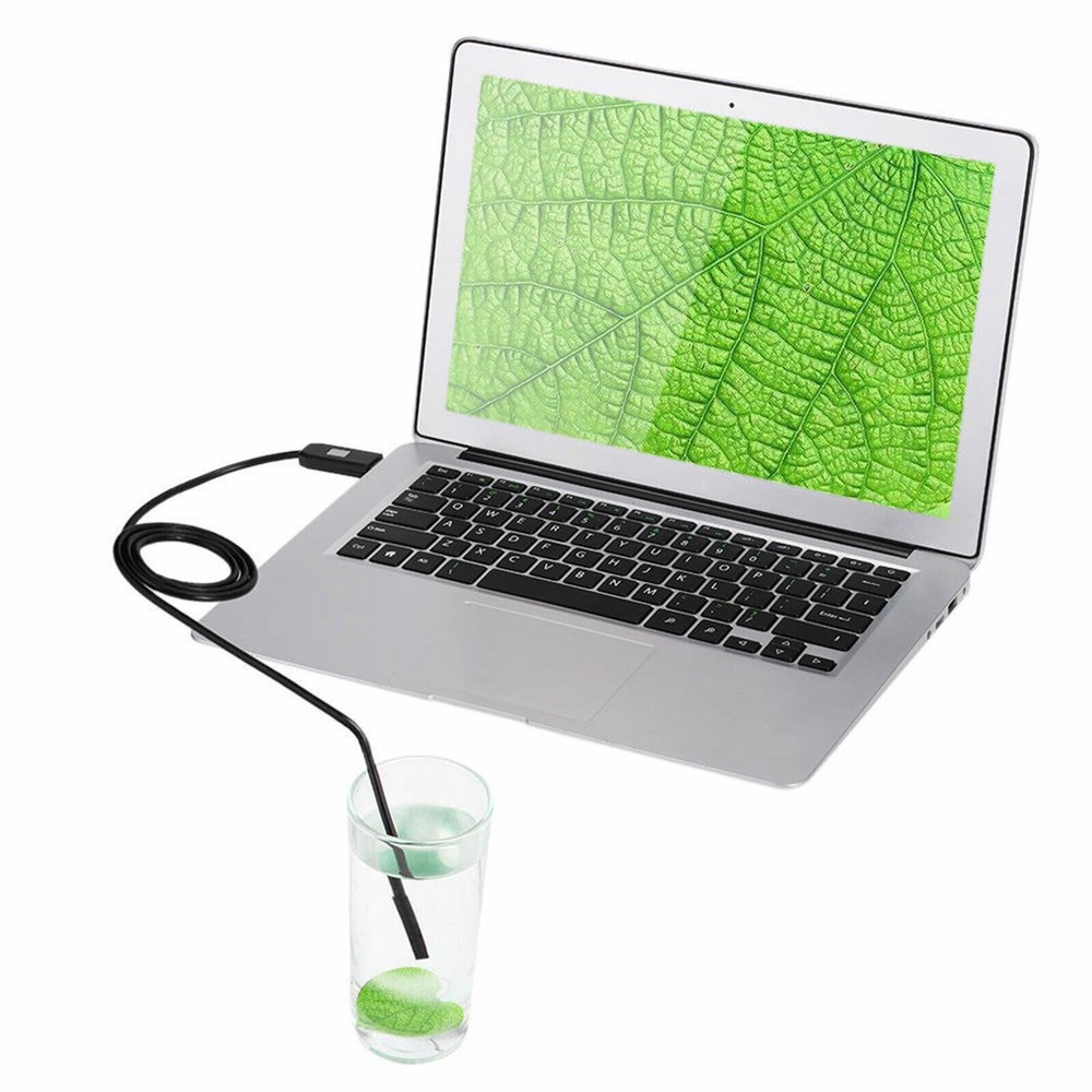 HD 6LED Snake Endoscope Borescope 7mm Inspection USB Camera Scope For Android/PC