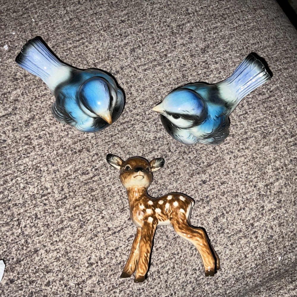 Goebel Roe Deer And 2 Bluebirds