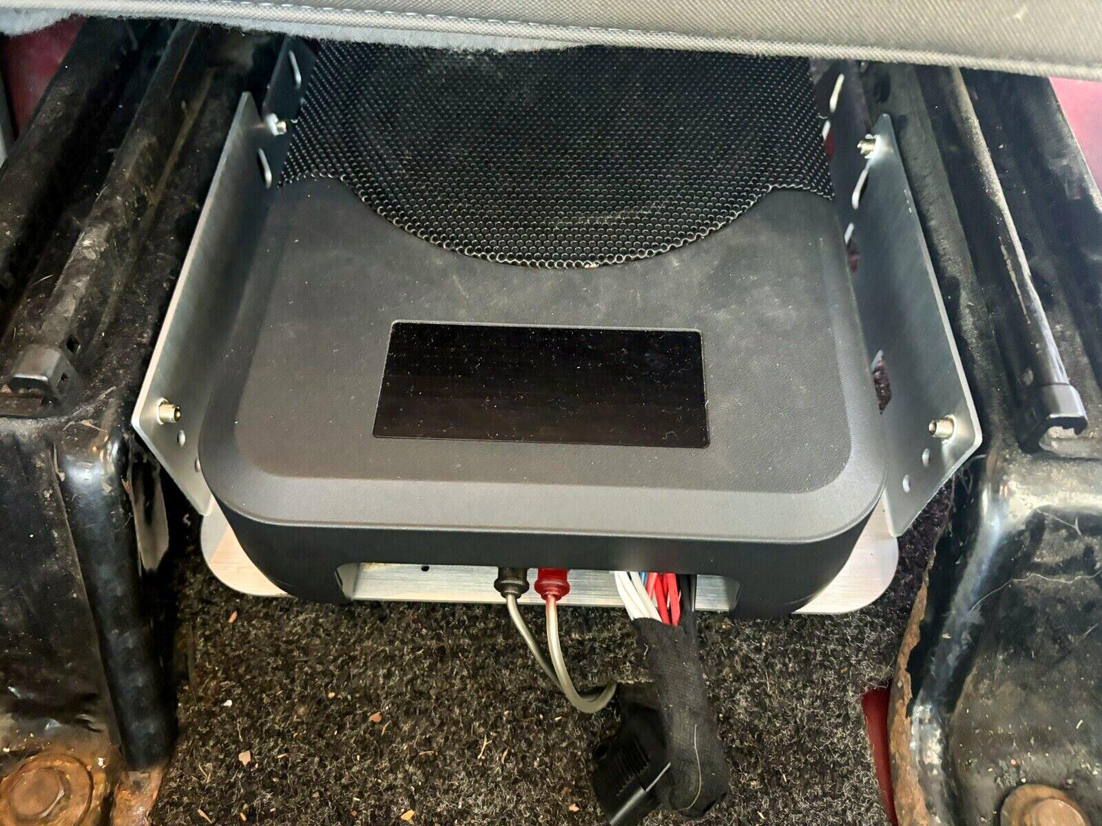 Under Seat Audio Amplifiers Bracket For 07-18 Jeep Wrangler JK JKU w/ Mounting