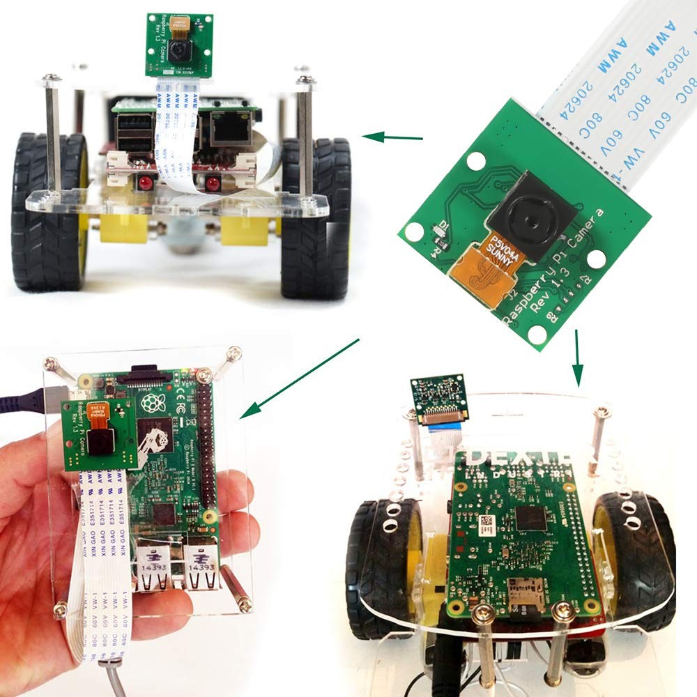 Raspberry Pi Camera Module 5MP 1080p OV5647 Sensor Fits Pi 3/3B+/4 Zero W