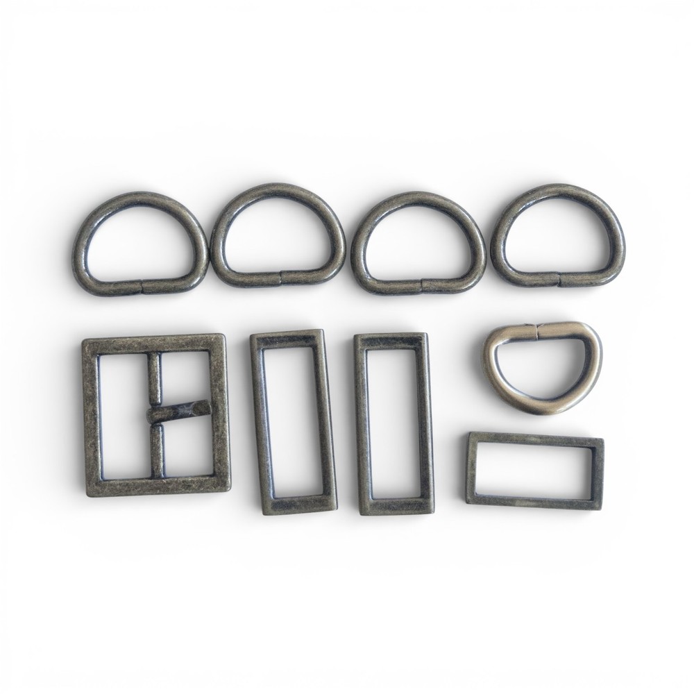 Bronze Small Rectangular 3/4" Hardware - Set of 4