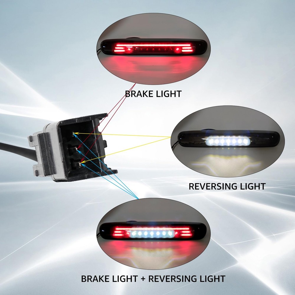 LED Third 3rd Brake Cargo Light for Black Housing