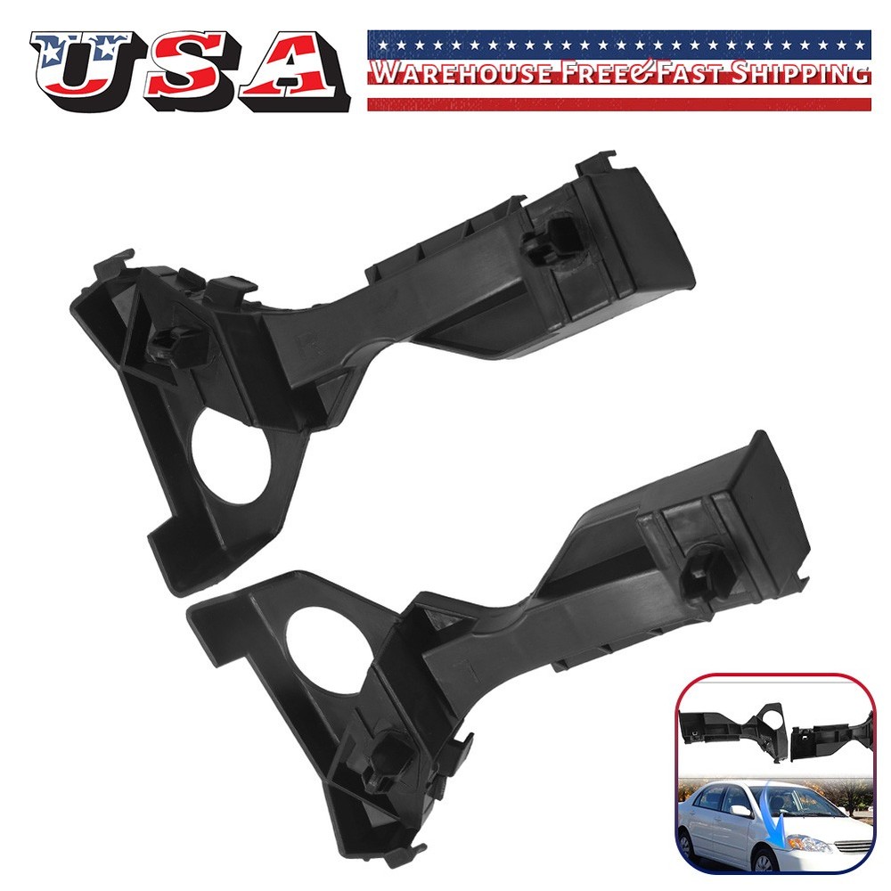 For  Toyota Corolla 2003-2008 Front Bumper Support Bracket 2pcs