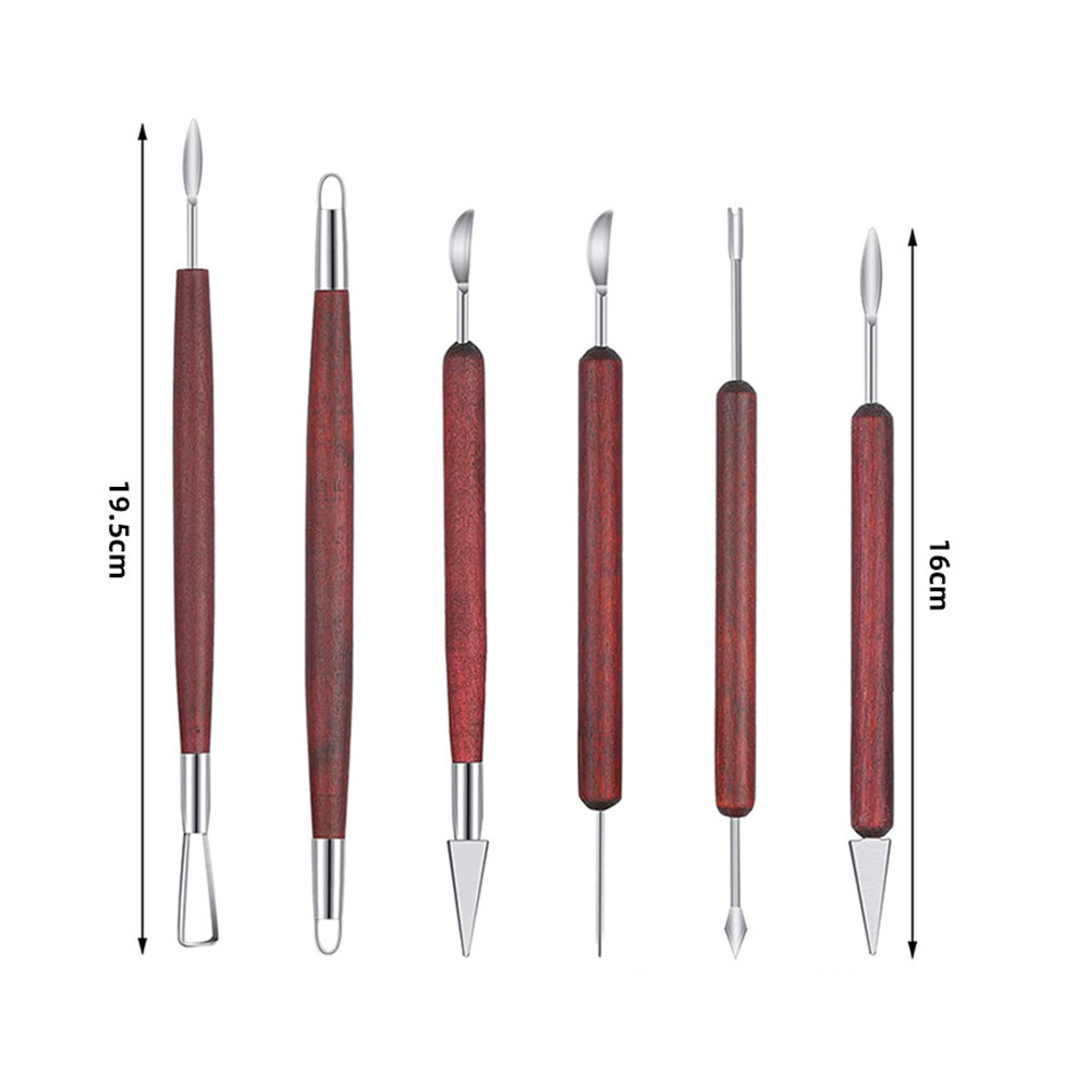24Pcs Clay Sculpting Tools Trimming Pottery Carving Tool Set for Beginners