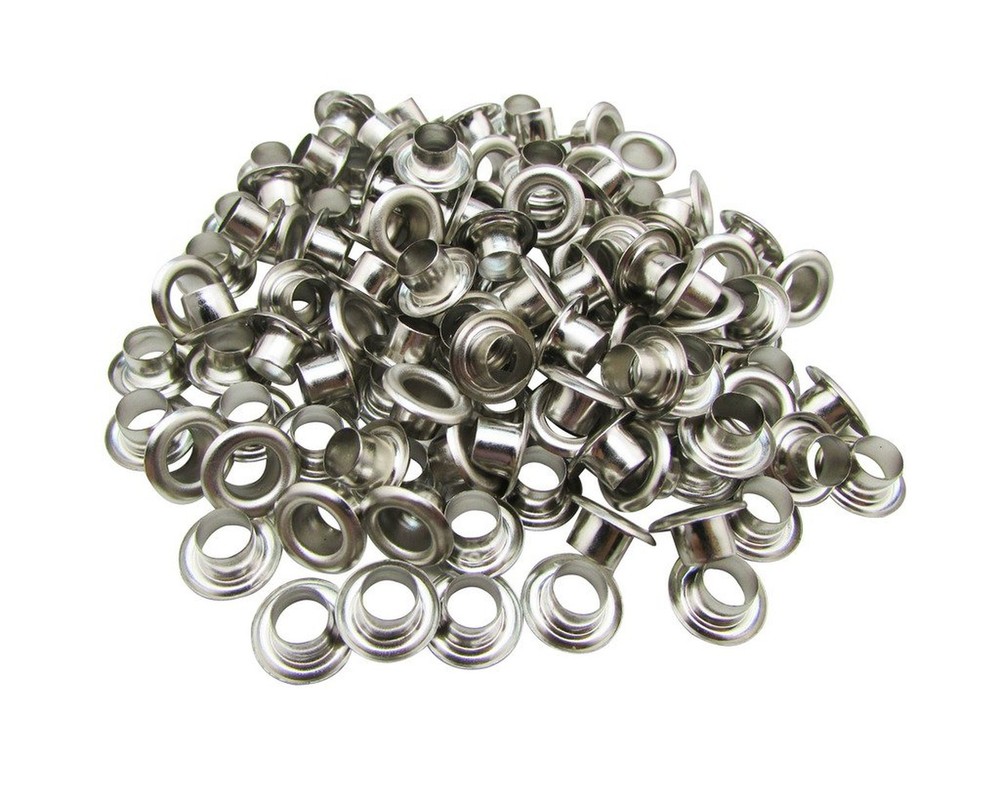 5mm Internal Hole Diameter Silvery Eyelets Grommets with Washer Self Backing ...