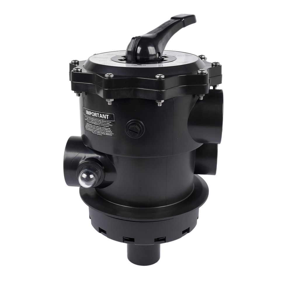 Black Vari-Flo 2" Top Mount Control Value Multiport Valve 6 Positions SP071621