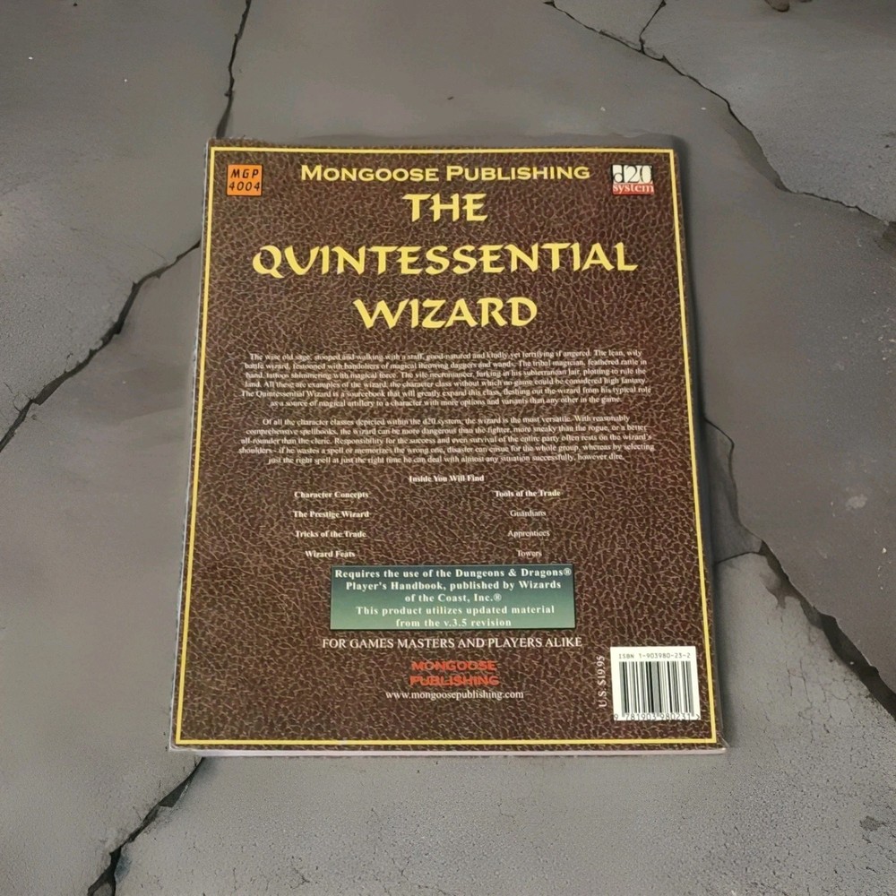 The Quintessential Wizard Mongoose Publishing dungeon & Dragons (Updated V3.5)