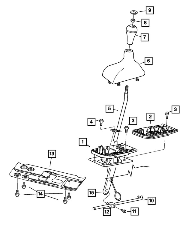 Genuine Mopar Gearshift Boot 55366043AA