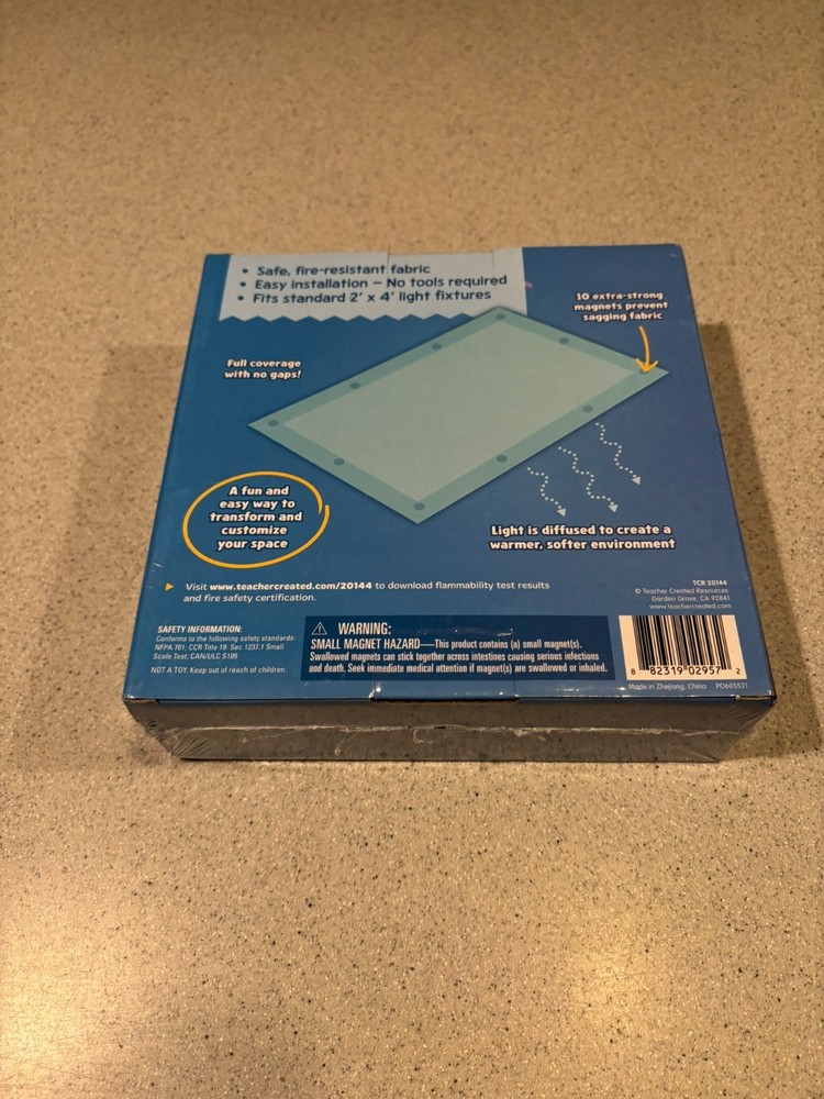 Calming Covers, Light Blue, Ceiling Light Filters EASY INSTALLATION -NIB
