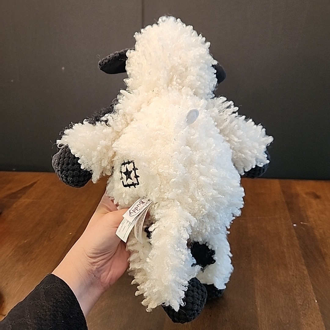 Valley the Valais Blacknose Sheep Lamb Scentsy Buddy - Retired Plush Black White