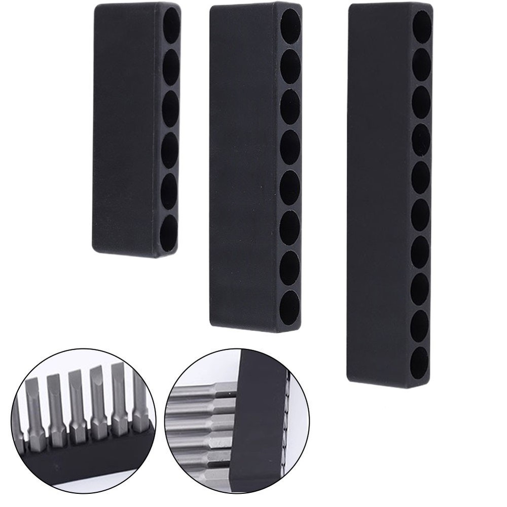 Sturdy Tool Organizer for Hex Shank Screwdriver Bits with 3 Storage Boxes