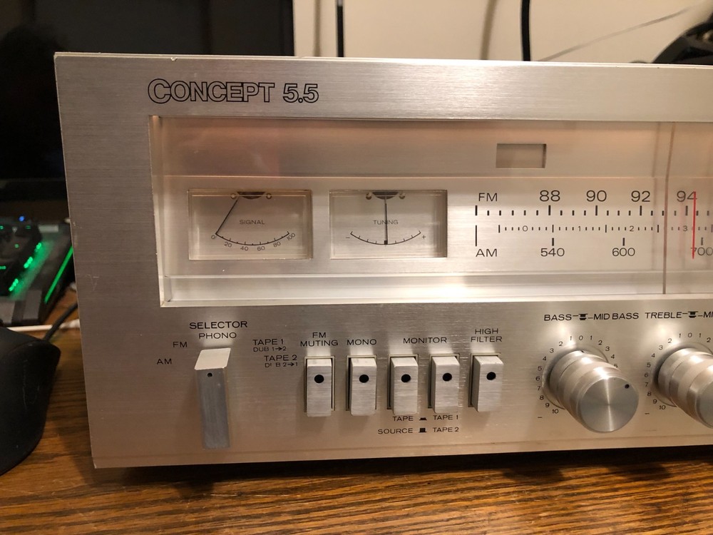 Working Concept 5.5 Receiver / Pacific Stereo w/ Phono Input