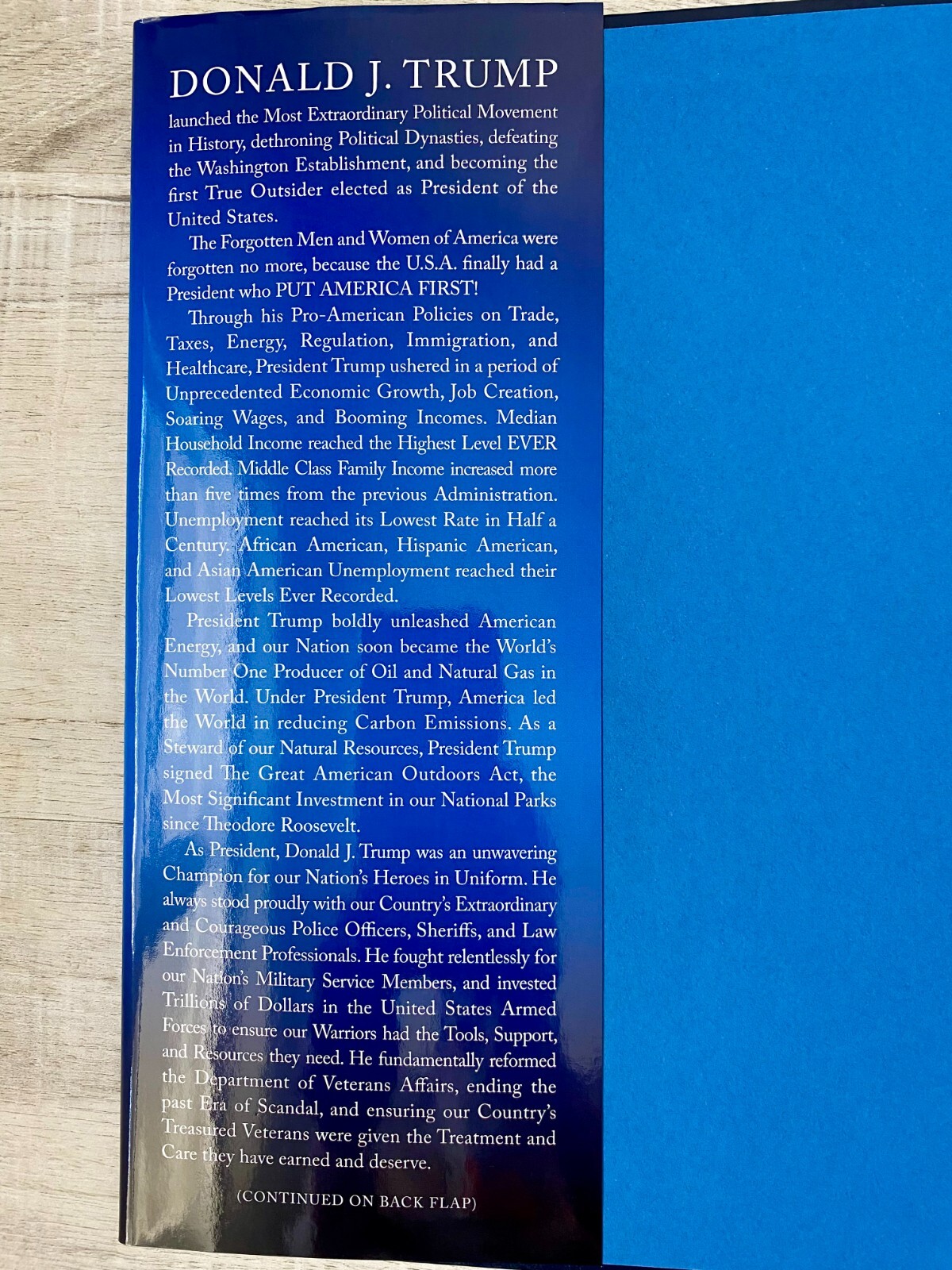 President Trump Hand Signed Book - Save America