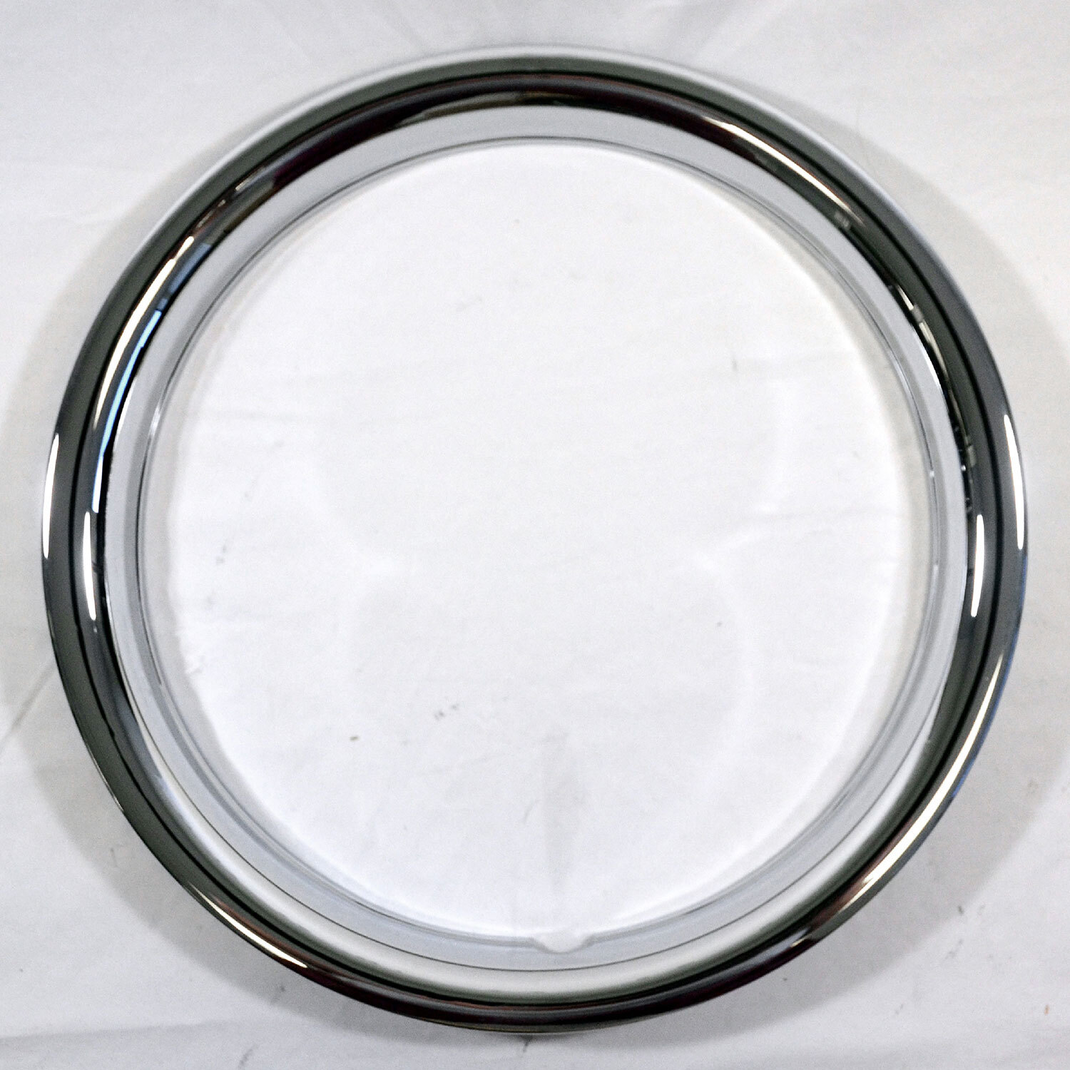 Set of 4 15" CHROME WHEEL TRIM RINGS Beauty Rims Ring Glamour Band for Steel Rim