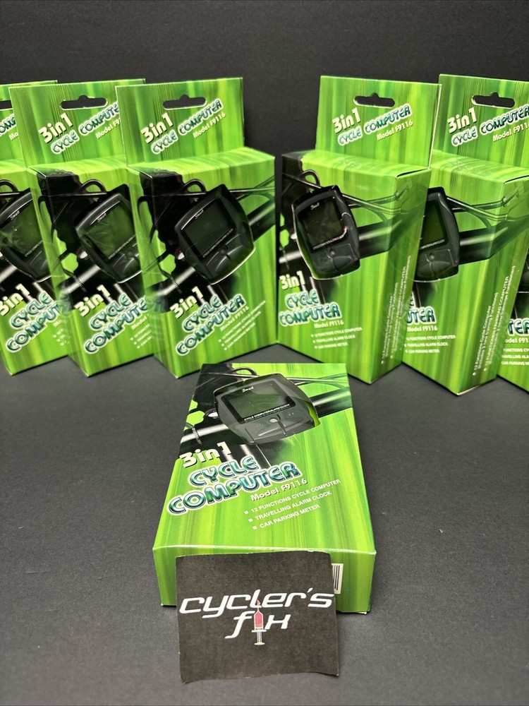 (10) Wired 12 Function Bike Cycling Computer Speedometer Tripmeter Odometer Time