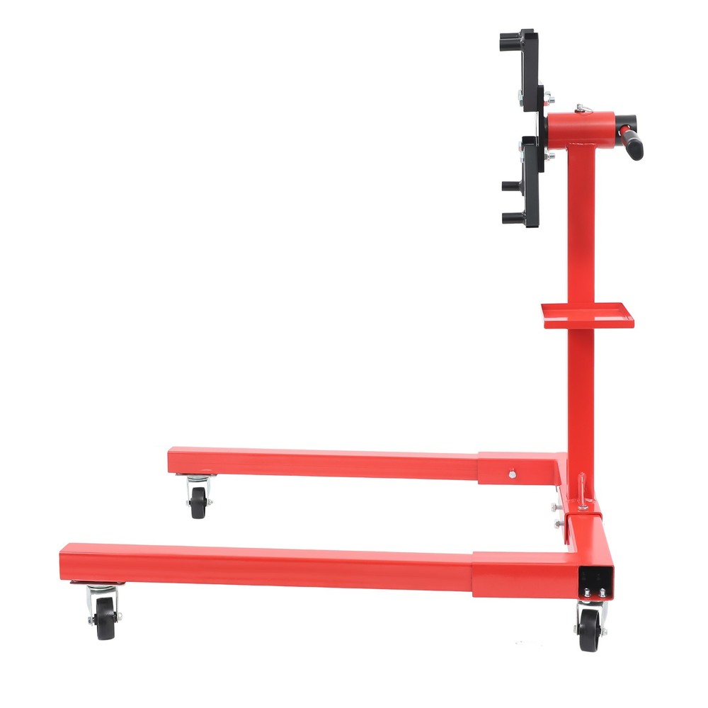 1250LBS Engine Stand Vehicle Engine Block Stand with 360° Rotating Head 4 Wheels