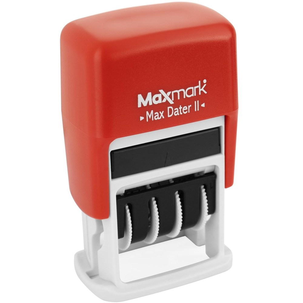 Self-Inking Rubber Date Office Stamp with MAILED Phrase & Date - RED Ink Max ...
