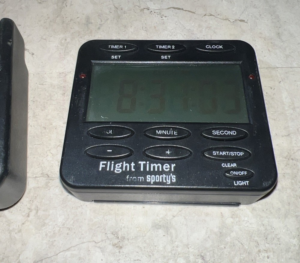 Flight Timer by Sportys Digital Aviation Flight Timer 9271A Works