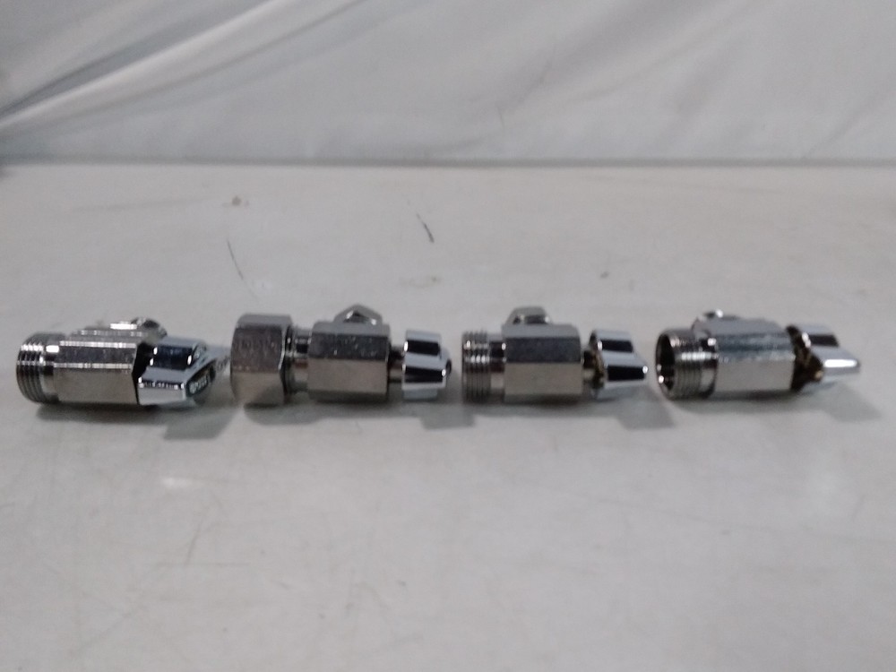 BrassCraft 1/4 Turn Angle Stop Valve Chrome Compression Sweat Qty. 4