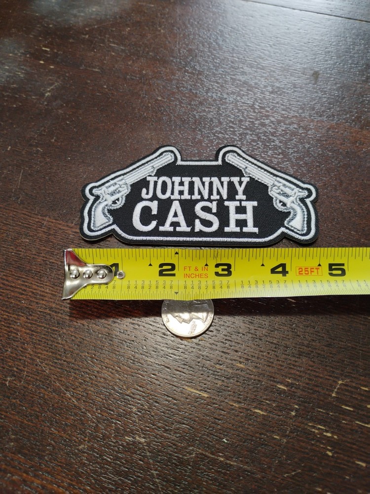 🎸🎸EMBROIDERED Johnny Cash ROCK PATCH