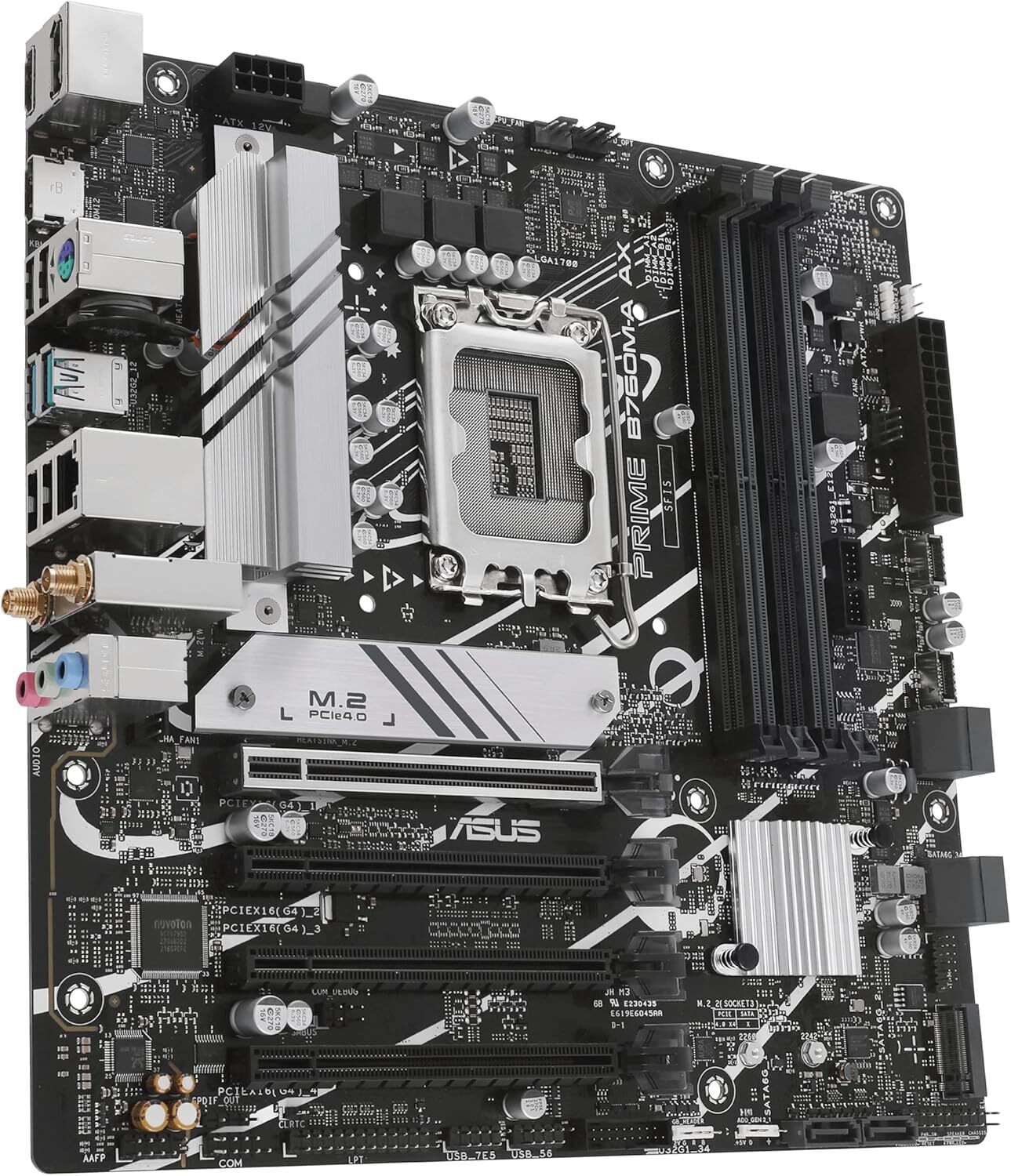 ASUS PRIME B760M-A AX Intel B760 LGA 1700 MicroATX Desktop Motherboard