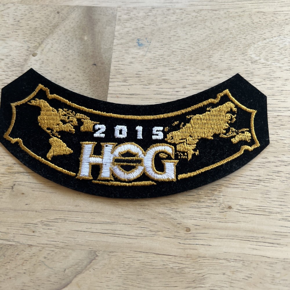 2015 Harley Davidson HOG embroidered patch. With Pin