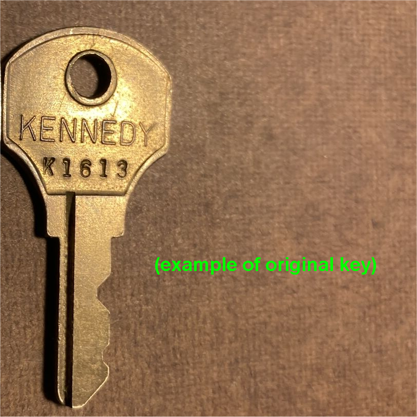 (2) Kennedy Tool Box Replacement Keys Cut Key Code K1450 - K1699 -Free Tracking