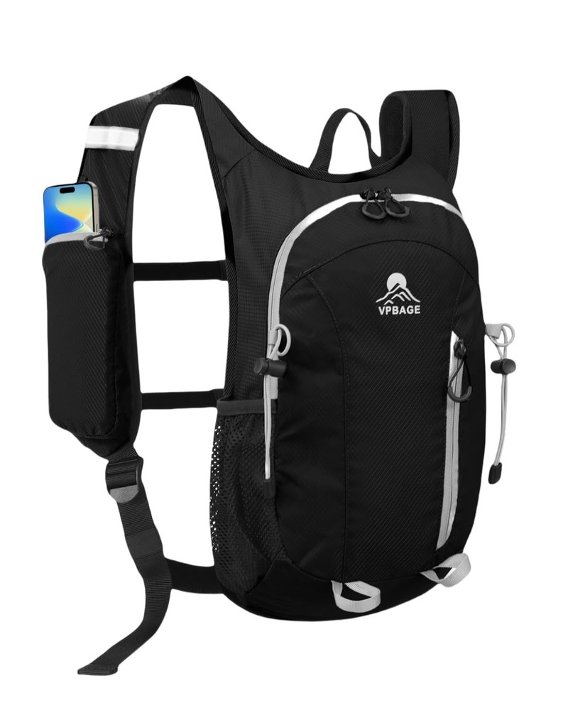 Small Hiking Backpack with Front Holder, Packable Back pack with Chest and Wa...