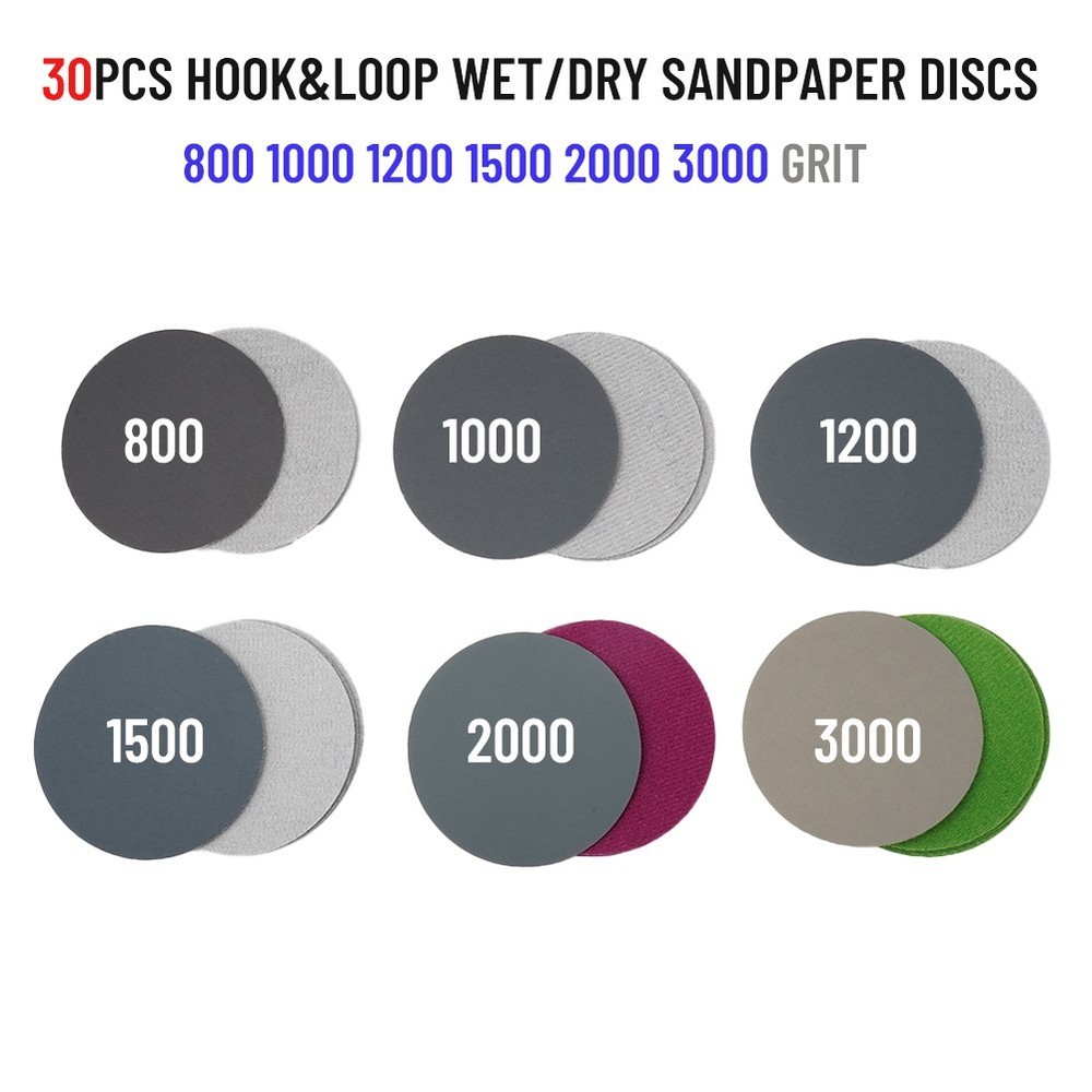 3in/75mm Sanding Discs Hook&Loop Wet/Dry Polishing High Quality Practical