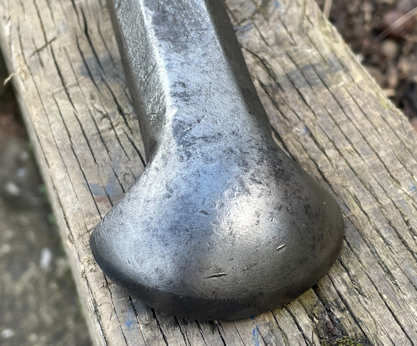 Vintage Half Moon Blacksmiths Mushroom Stake Anvil Domed Tinsmith Old Tool