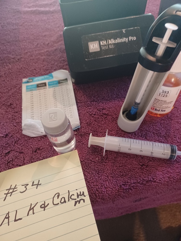 Red sea alkalinity and calcium. Test kit.