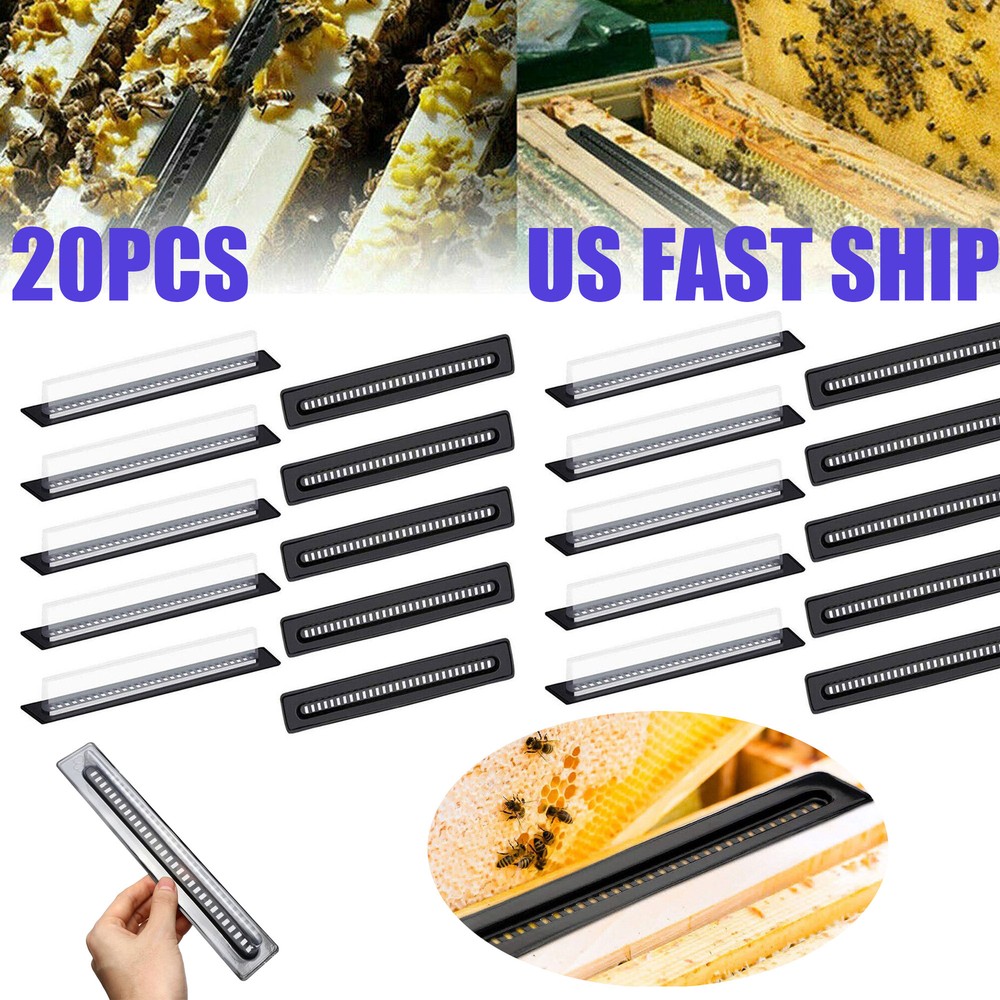 20pcs Plastic Small Bee Hive Beetle Blaster BeeHive Beetle Trap Beekeeping EOB