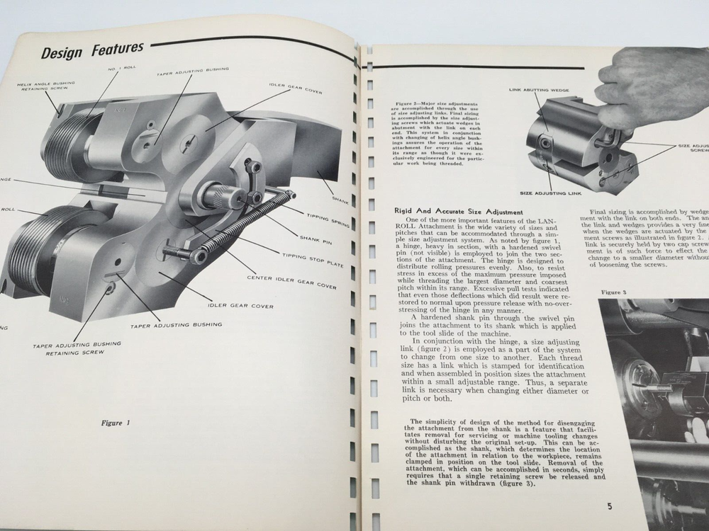 1961 LANDIS THREAD ROLLING SALES & SPECIFICATION BROCHURE WAYNESBORO P.A.
