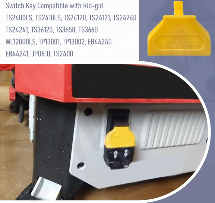 For Ridgid Replacement Switch Keys, 826122-4PK