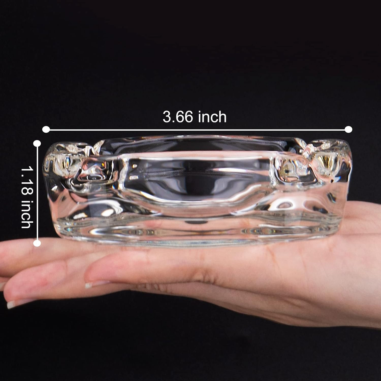 Glass Ashtray, Home Ashtrays, Cool Ashtrays Cute Ashtray Square Transparent