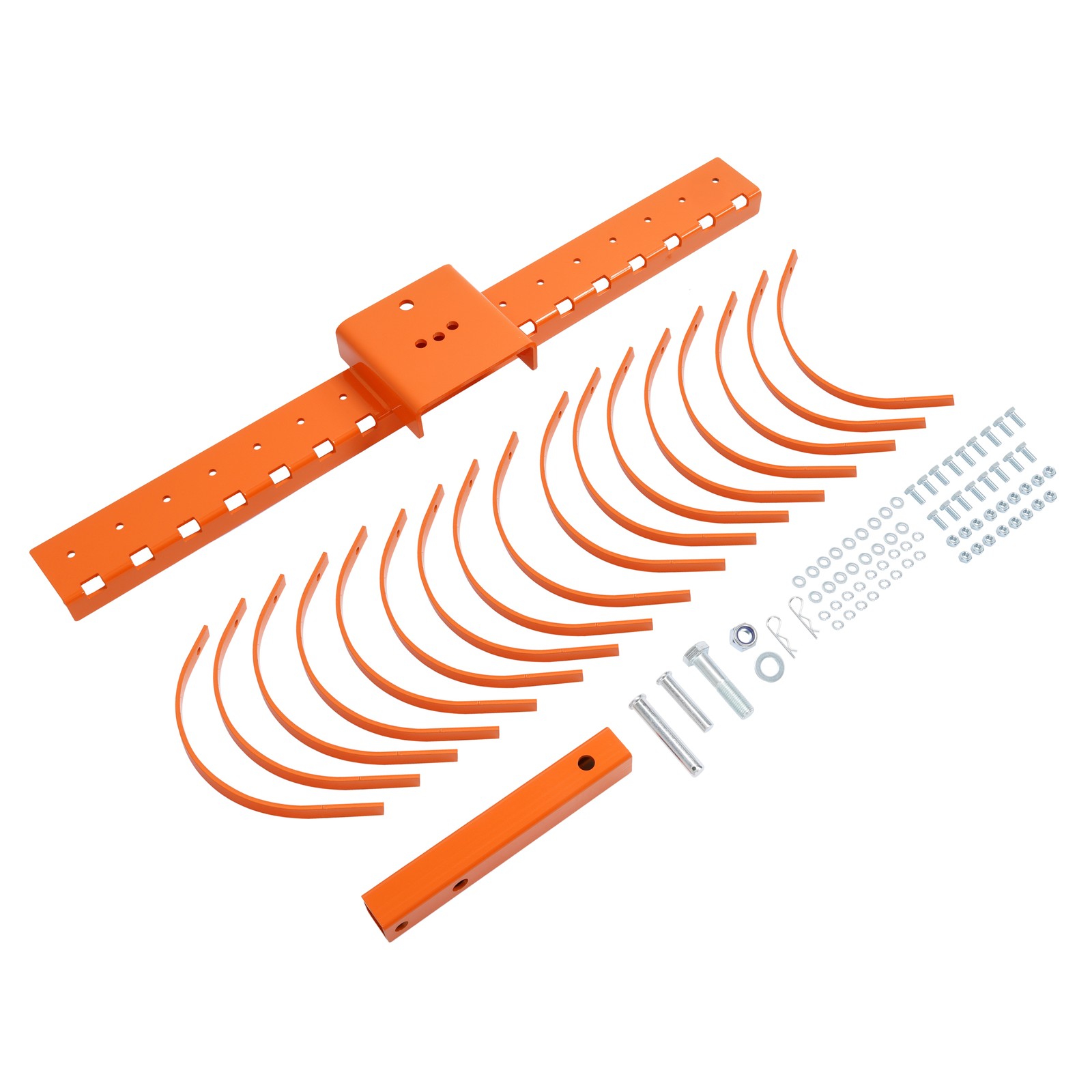 48" Landscape Rake Pine Straw Rake Rock Rake For 2" Receiver Tractor ATV/UTV