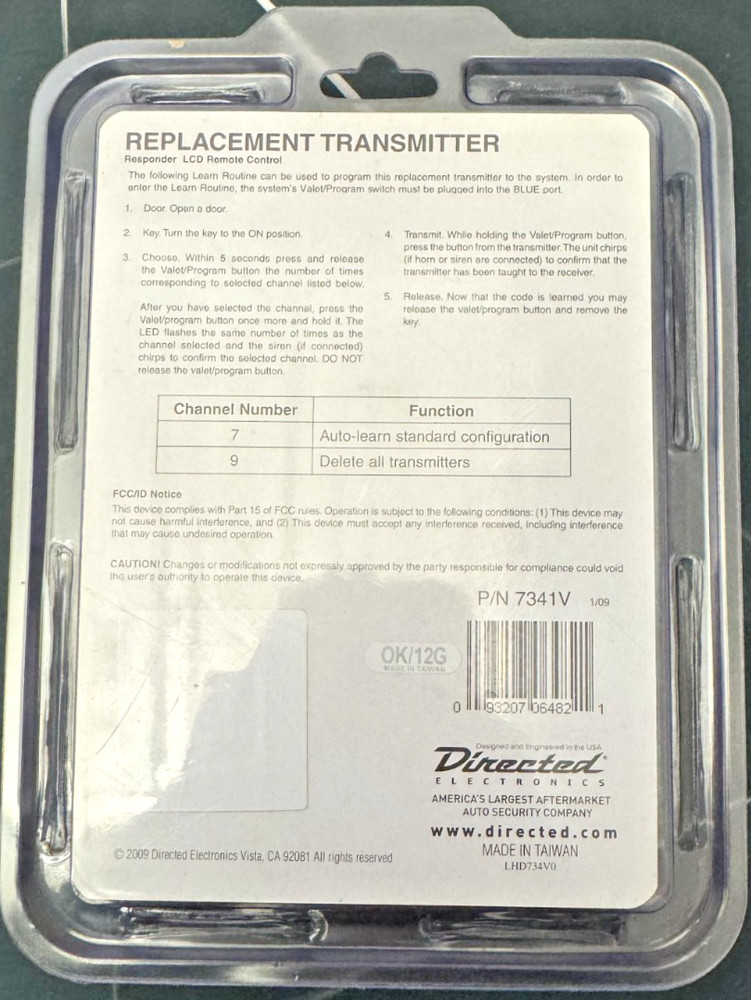 Viper 7341V Replacement Transmitter - OPEN BOX