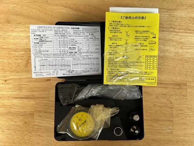 MITUTOYO Test Indicator, Metric, Full Set