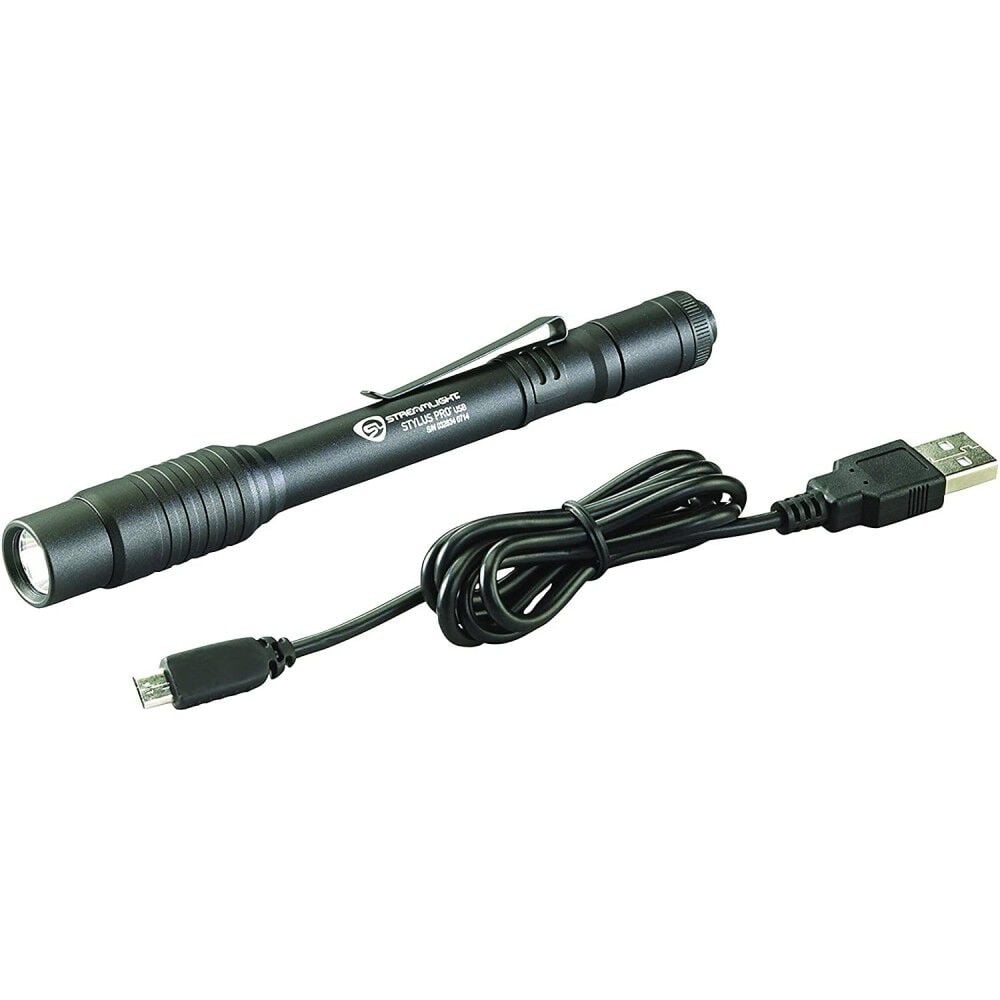 Streamlight Stylus Pro Black Usb Rechargeable Led Penlight