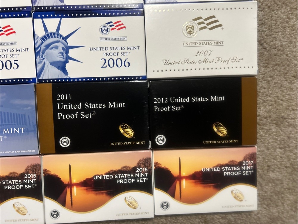1968 to 2017 COMPLETE RUN US MINT PROOF SETS 50 ORIGINAL SETS