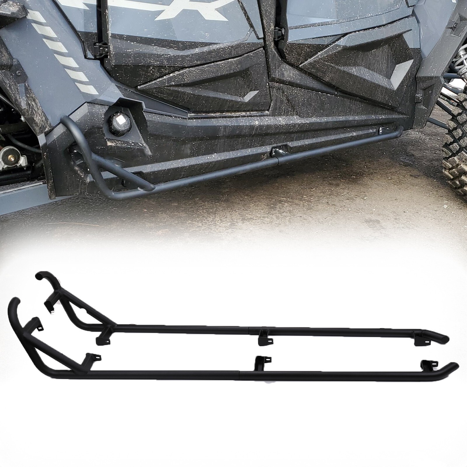 KEMIMOTO For Polaris RZR XP 4 1000/ 4 900 Turbo 2015-2023 Nerf Bars Rock Sliders