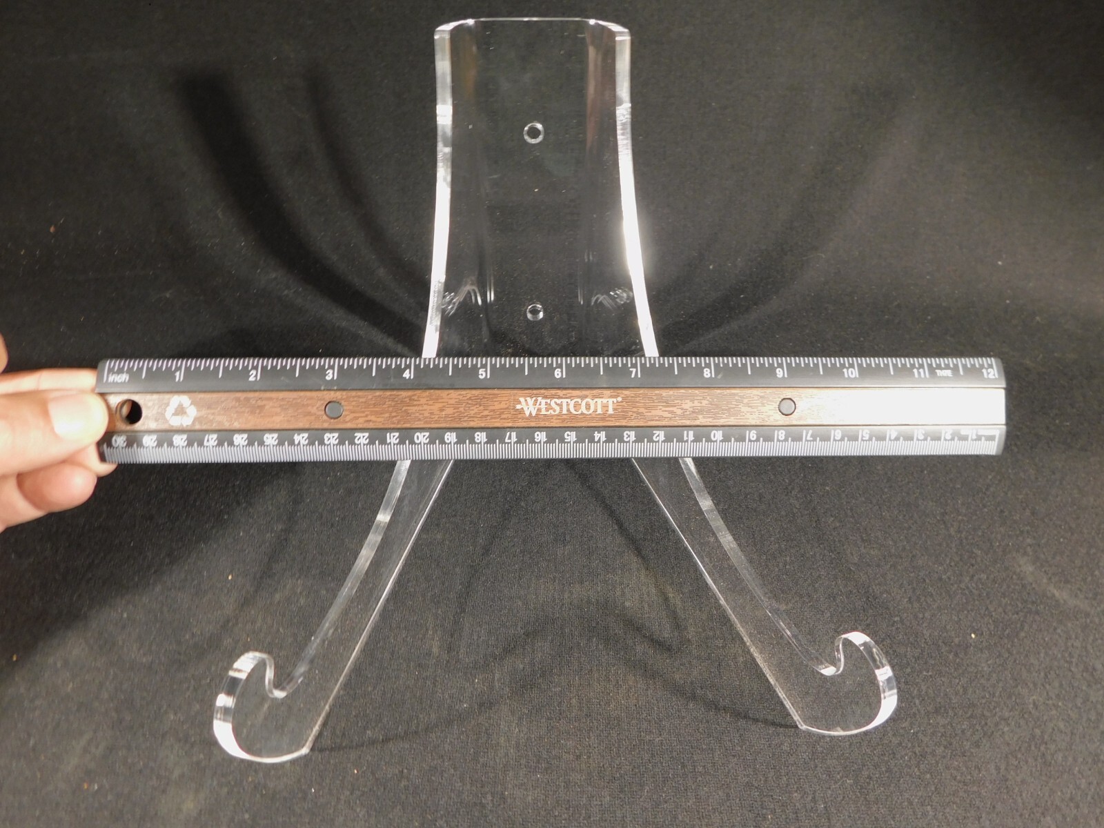Easel Display Stand Clear Lucite LARGE Size Wall Mountable